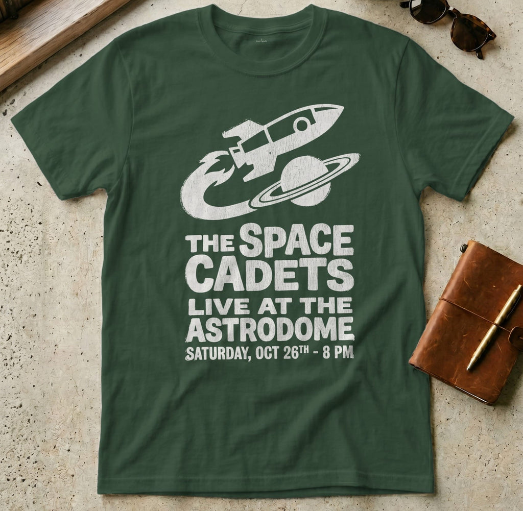 MyDesigns t-shirt S / Forest Green The Space Cadets Live Tee