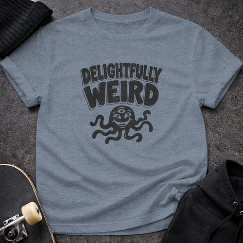 MyDesigns t-shirt S / Heather Indigo Delightfully Weird Tee