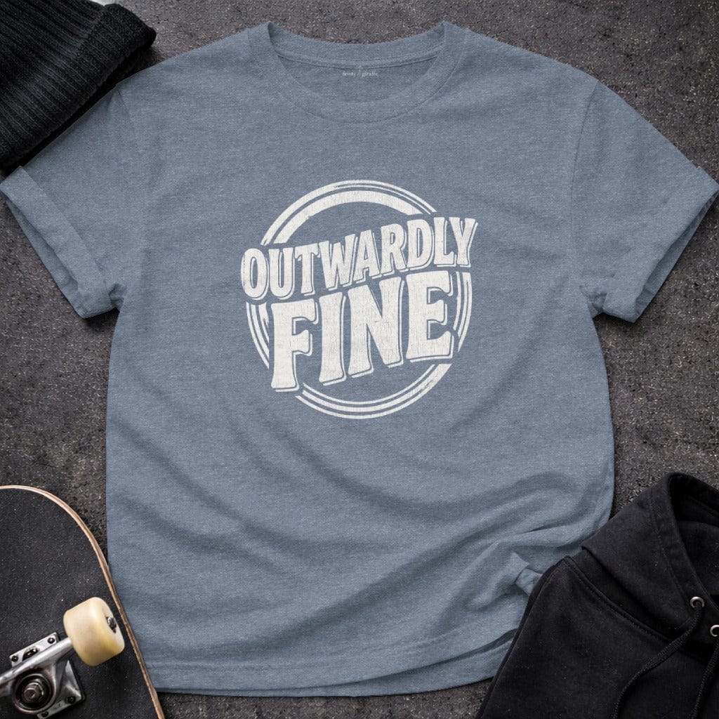 MyDesigns t-shirt S / Heather Indigo Outwardly Fine Tee