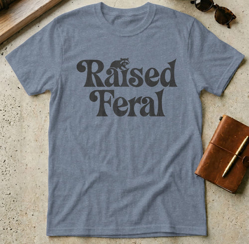 MyDesigns t-shirt S / Heather Indigo Raised Feral Tee