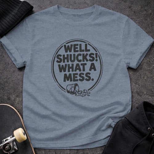 MyDesigns t-shirt S / Heather Indigo Well Shucks! What a Mess Tee