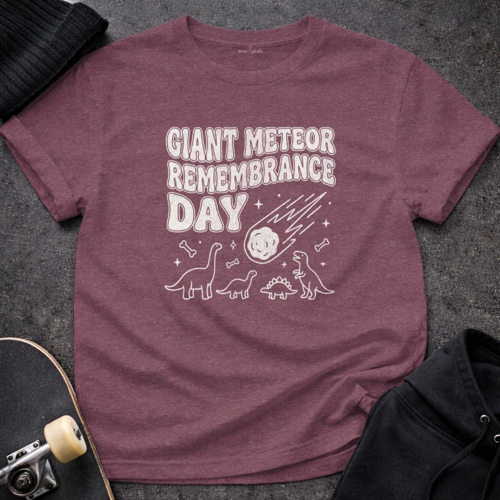 MyDesigns t-shirt S / Heather Maroon Giant Meteor Remembrance Day Tee