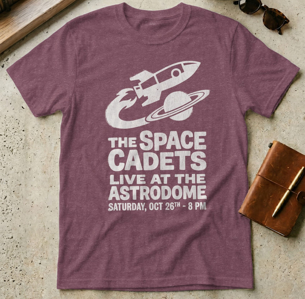 MyDesigns t-shirt S / Heather Maroon The Space Cadets Live Tee