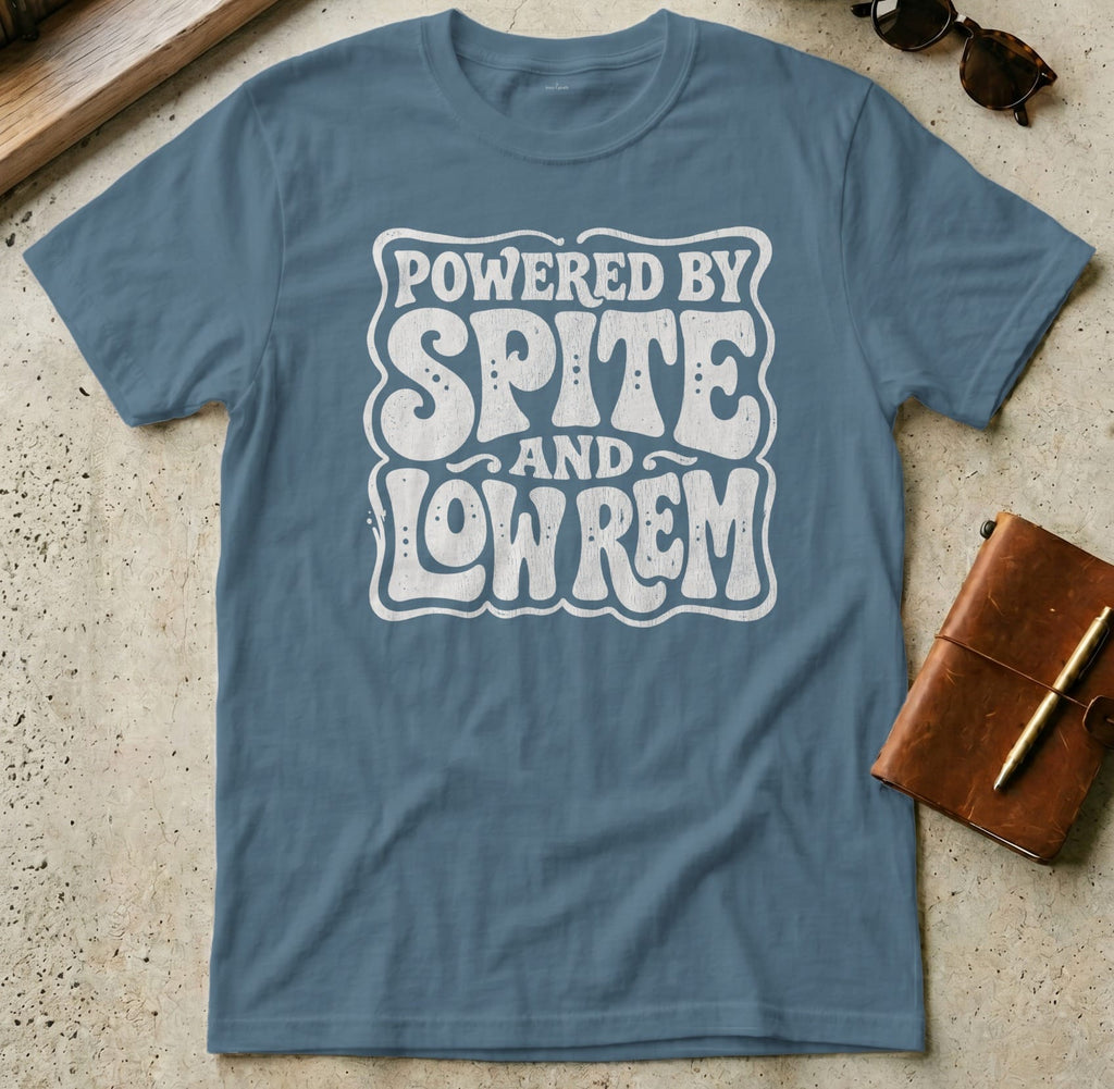MyDesigns t-shirt S / Indigo Blue Powered by Spite and Low REM Tee