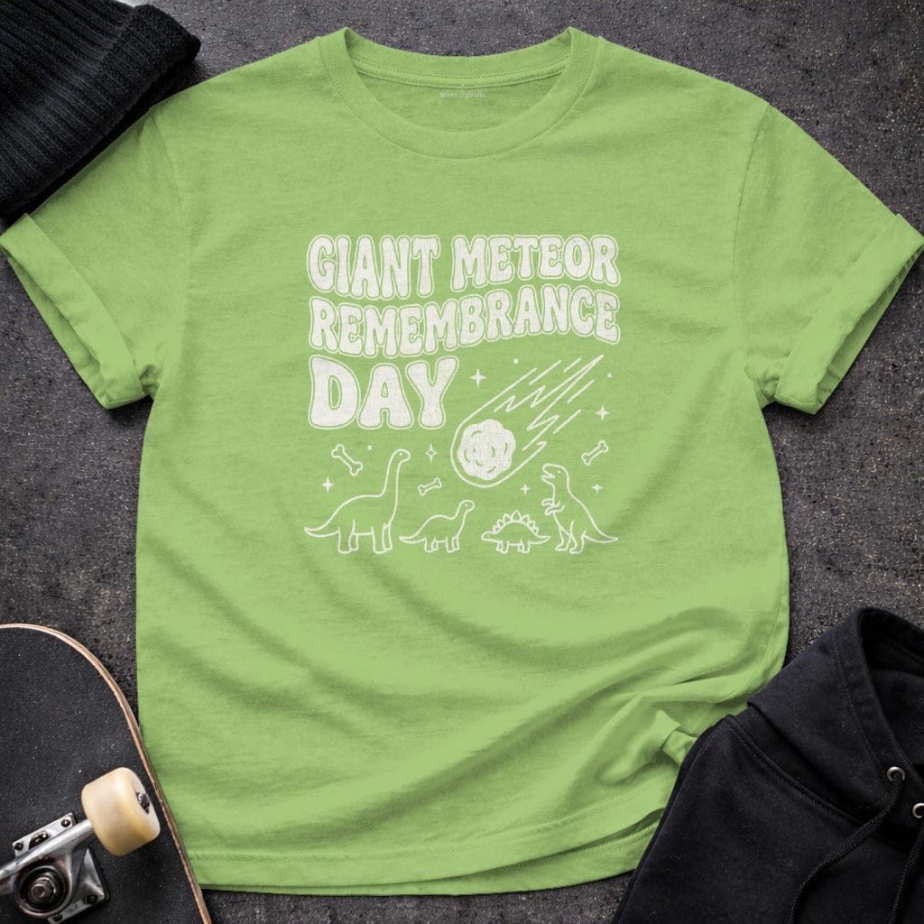 MyDesigns t-shirt S / Lime Giant Meteor Remembrance Day Tee