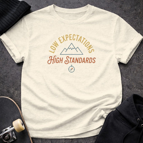 MyDesigns t-shirt S / Natural Low Expectations High Standards Tee
