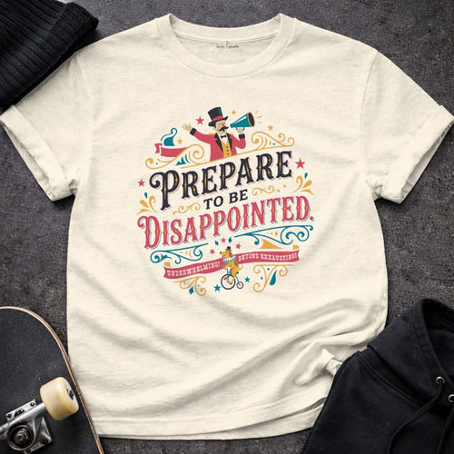 MyDesigns t-shirt S / Natural Prepare to be Disappointed Tee