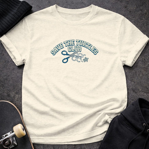 MyDesigns t-shirt S / Natural Save the Turtles Club Tee