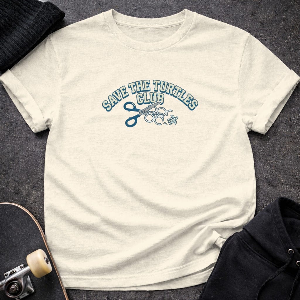 MyDesigns t-shirt S / Natural Save the Turtles Club Tee