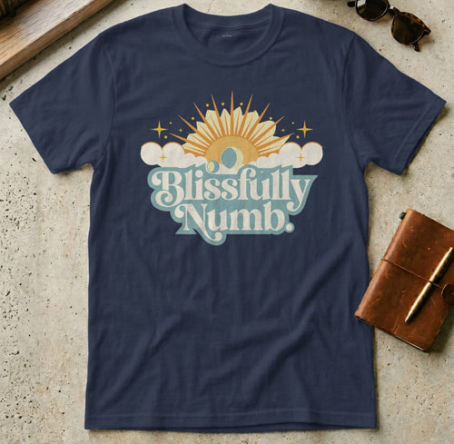 MyDesigns t-shirt S / Navy Blissfully Numb Tee