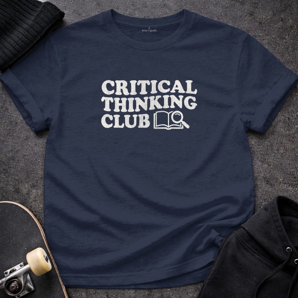 MyDesigns t-shirt S / Navy Critical Thinking Club Tee