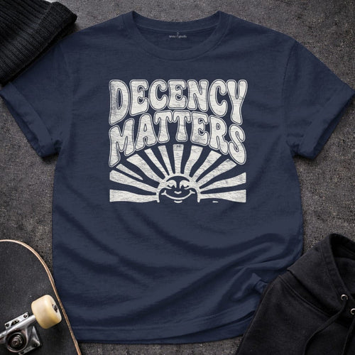 MyDesigns T-Shirt S / Navy Decency Matters T-Shirt