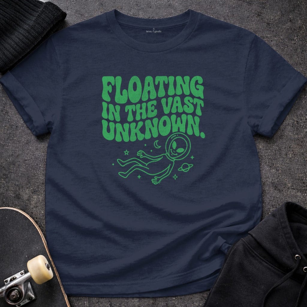 MyDesigns t-shirt S / Navy Floating in the Vast Unknown T-shirt