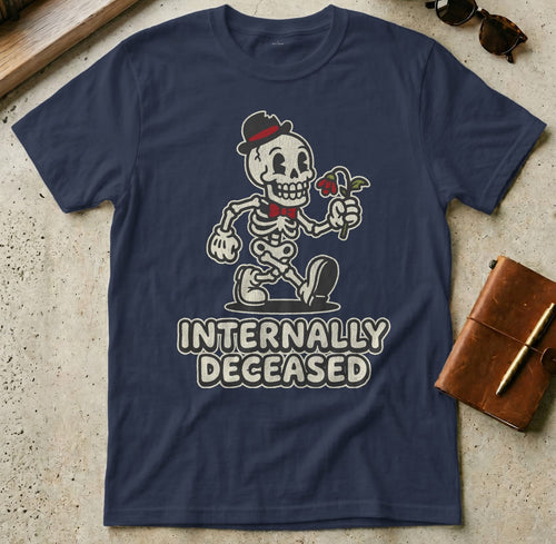 MyDesigns t-shirt S / Navy Internally Deceased Tee