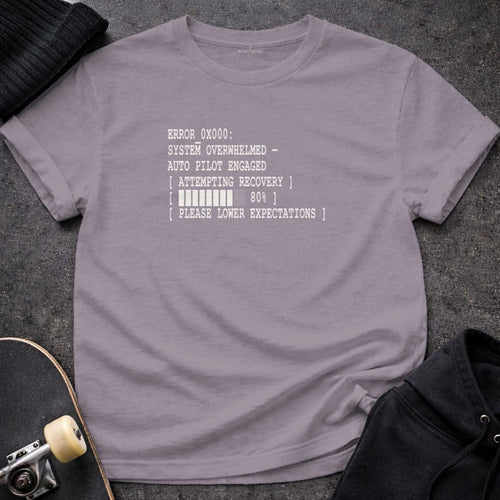 MyDesigns t-shirt S / Paragon Error System Overwhelmed Tee