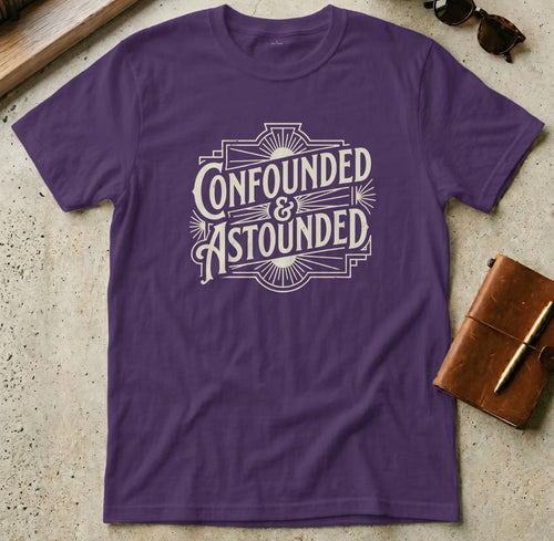 MyDesigns t-shirt S / Purple Confounded & Astounded Tee