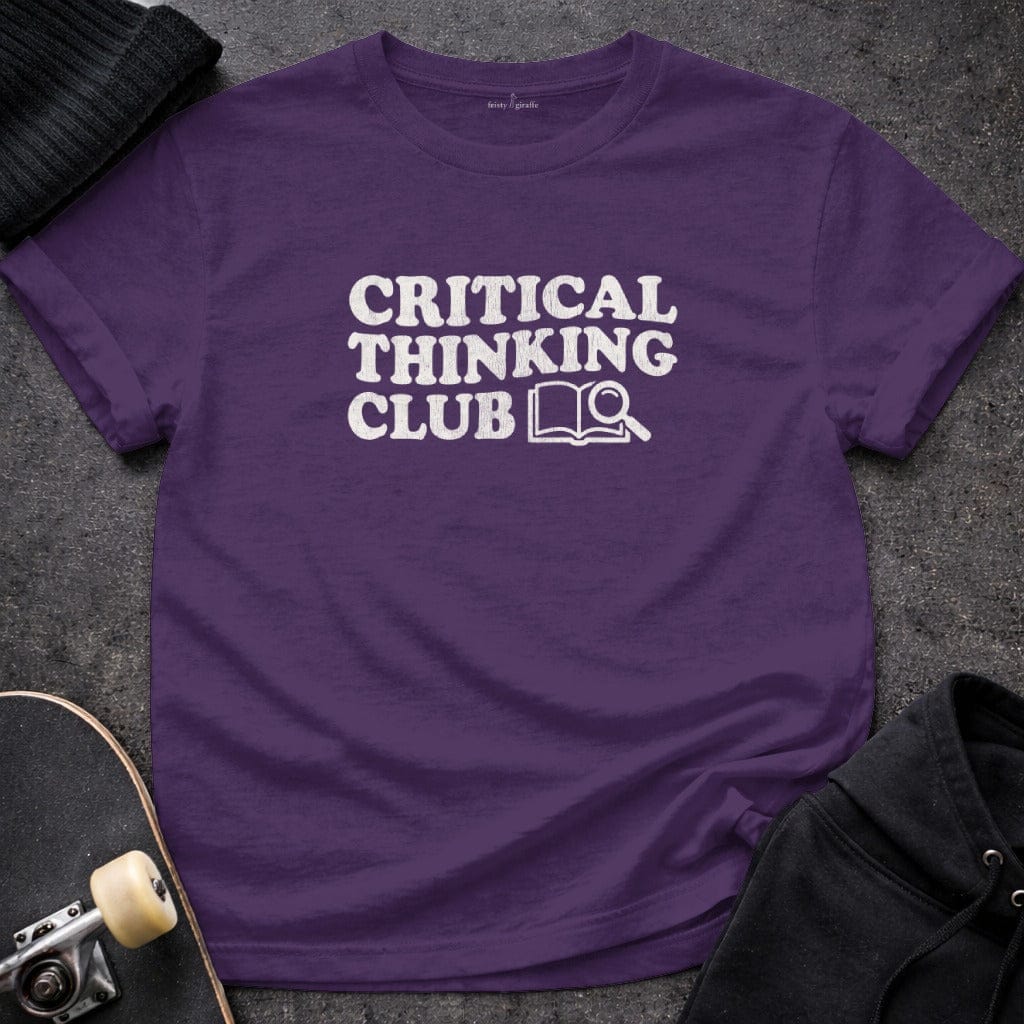 MyDesigns t-shirt S / Purple Critical Thinking Club Tee