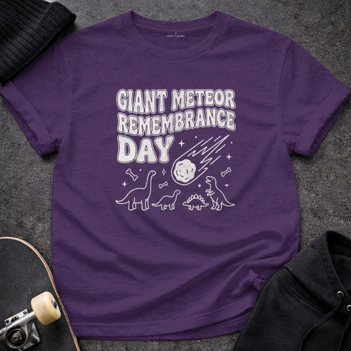 MyDesigns t-shirt S / Purple Giant Meteor Remembrance Day Tee