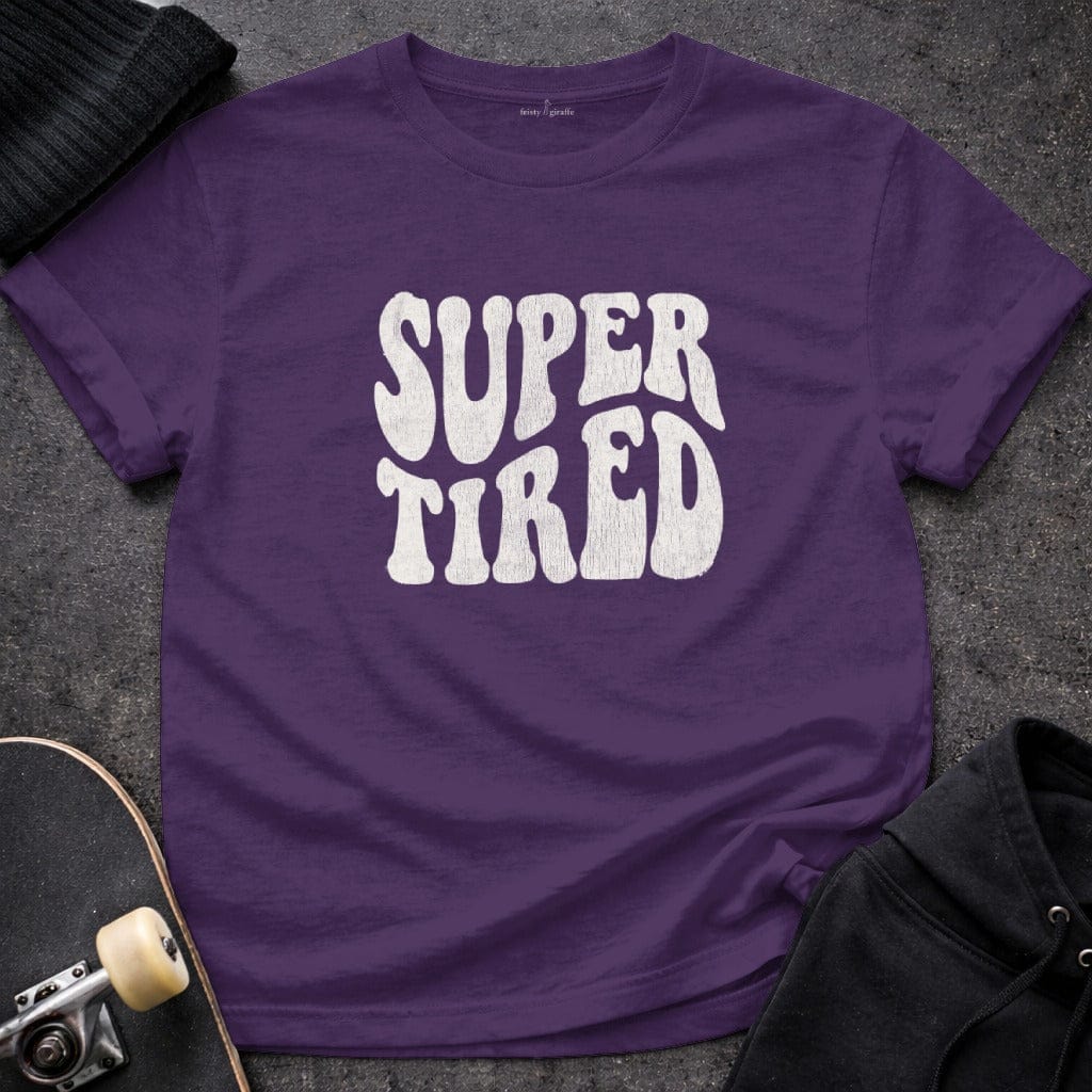 MyDesigns t-shirt S / Purple Super Tired Tee