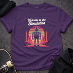 MyDesigns t-shirt S / Purple Welcome to the Simulation Tee