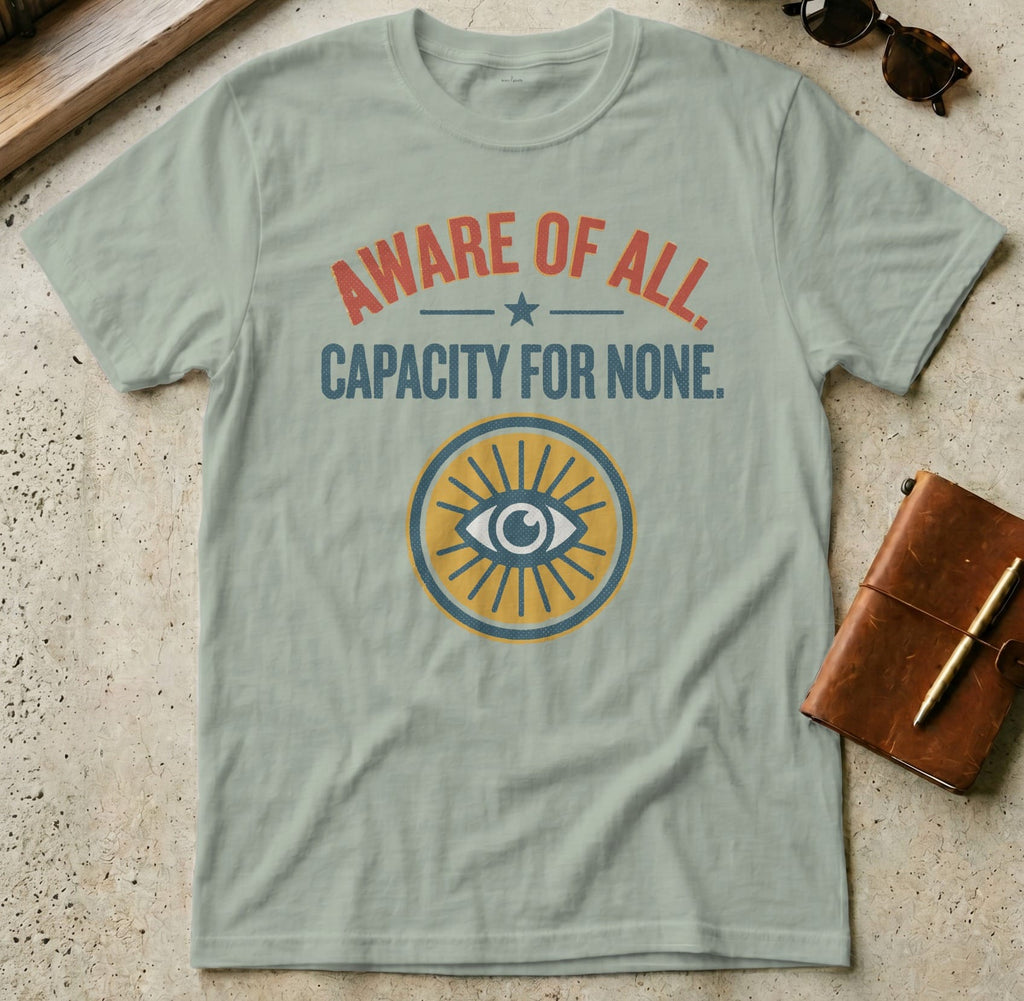 MyDesigns t-shirt S / Sage Aware of All - Capacity for None Tee