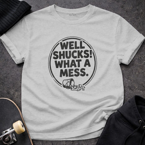 MyDesigns t-shirt S / Sport Grey Well Shucks! What a Mess Tee