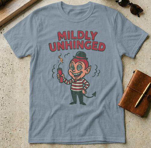 MyDesigns t-shirt S / Stone Blue Mildly Unhinged Tee