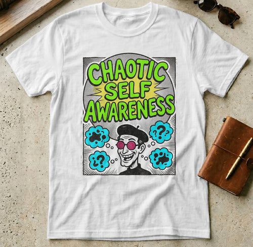 MyDesigns t-shirt S / White Chaotic Self Awareness Tee
