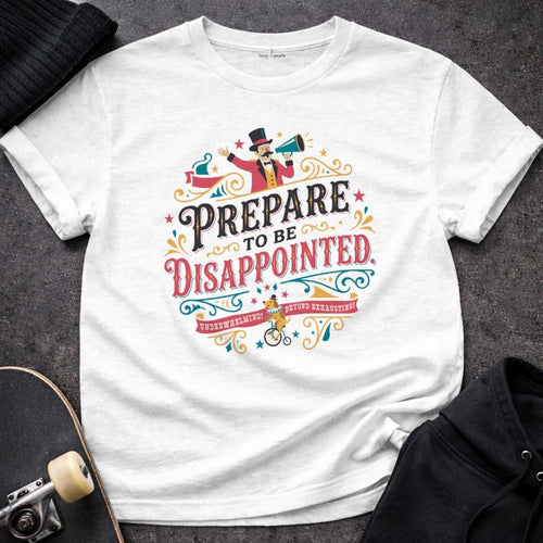MyDesigns t-shirt S / White Prepare to be Disappointed Tee