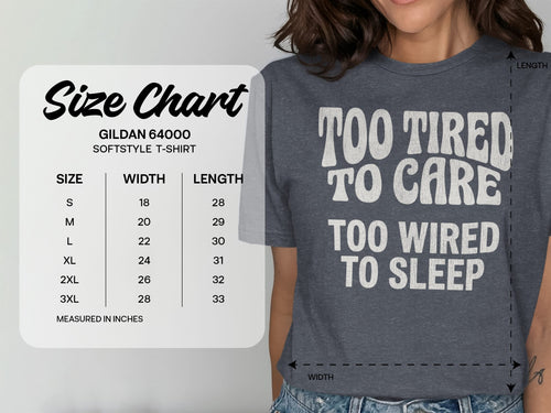 MyDesigns t-shirt Too Tired to Care Tee