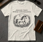 MyDesigns t-shirt Unicorn / S / Natural Realer than Work/Life Balance Tee