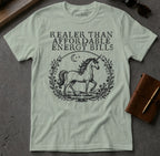 MyDesigns t-shirt Unicorn / S / Sage Realer than Affordable Energy Bills Tee