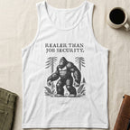 MyDesigns tank top Big Foot / XS / White Realer than Job Security Tank