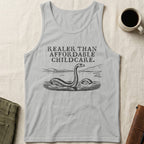 MyDesigns tank top Loch Ness Monster / XS / Athletic Heather Realer than Affordable Childcare Tank