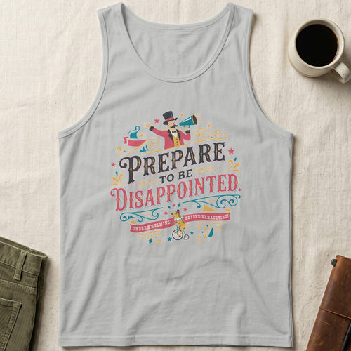 MyDesigns Tank Top XS / Athletic Heather Prepared to Be Disappointed Unisex Tank Top