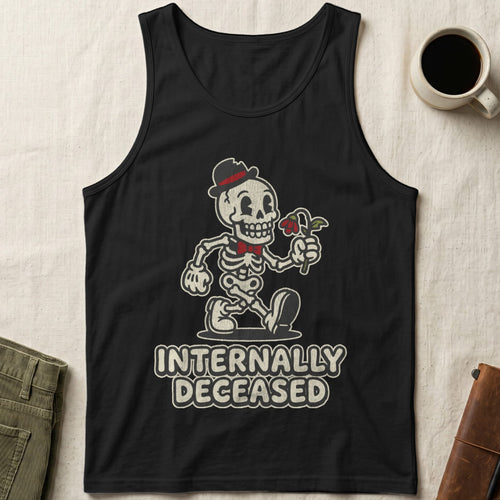 MyDesigns Tank Top XS / Black Internally Deceased Unisex Tank Top