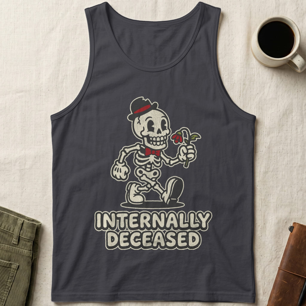 MyDesigns Tank Top XS / Dark Grey Internally Deceased Unisex Tank Top