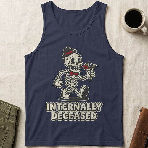 MyDesigns Tank Top XS / Navy Internally Deceased Unisex Tank Top
