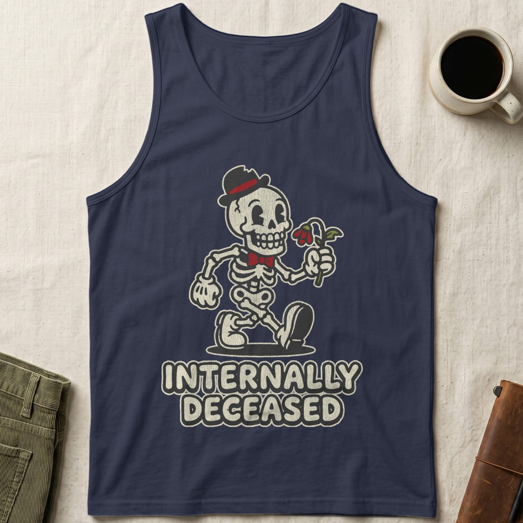 MyDesigns Tank Top XS / Navy Internally Deceased Unisex Tank Top