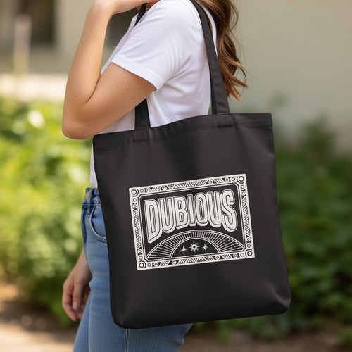 MyDesigns Tote Bag 15" x 16" / Black Dubious Tote