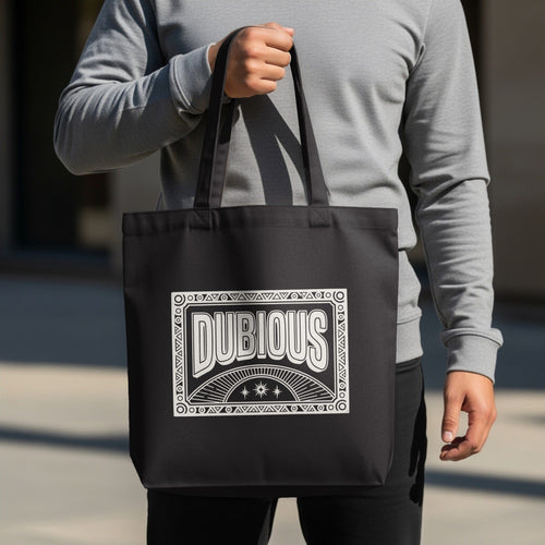 MyDesigns Tote Bag 15" x 16" / Black Dubious Tote