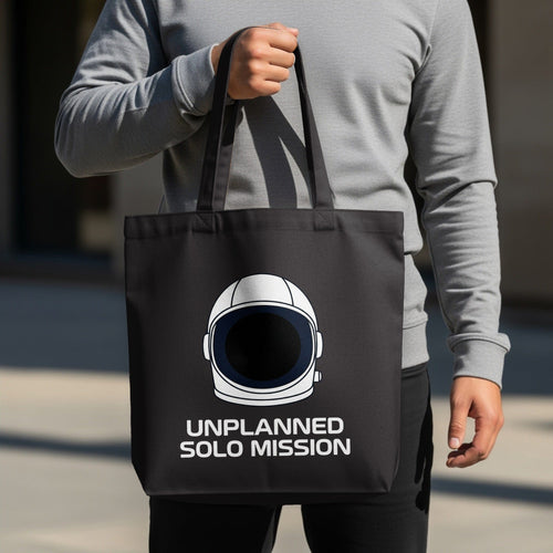 MyDesigns Tote Bag 15" x 16" / Black Unplanned Solo Mission Tote