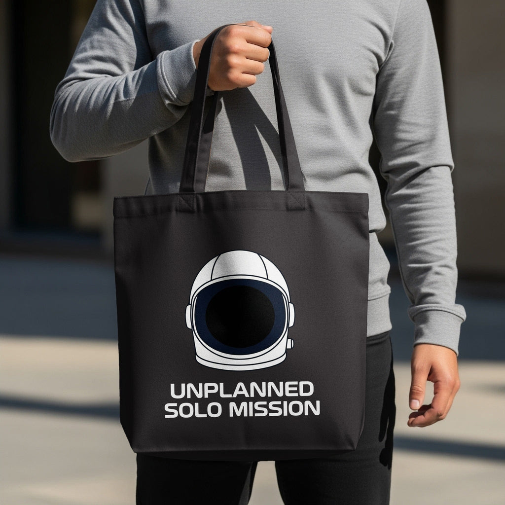 MyDesigns Tote Bag 15" x 16" / Black Unplanned Solo Mission Tote