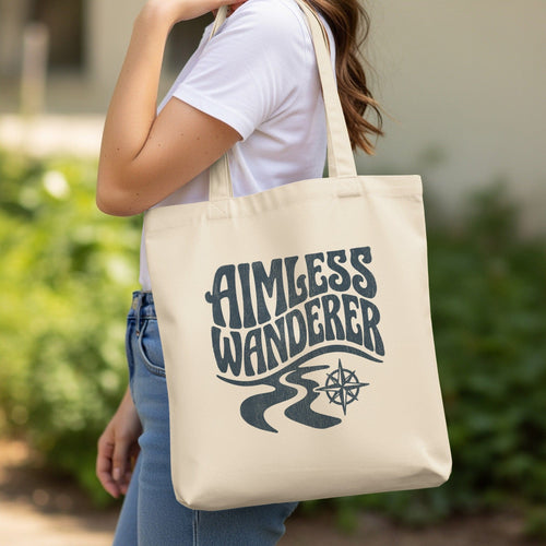 MyDesigns Totes 15" x 16" / Natural Aimless Wanderer Tote