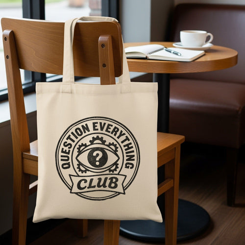 MyDesigns Totes 15" x 16" / Natural Question Everything Club Tote