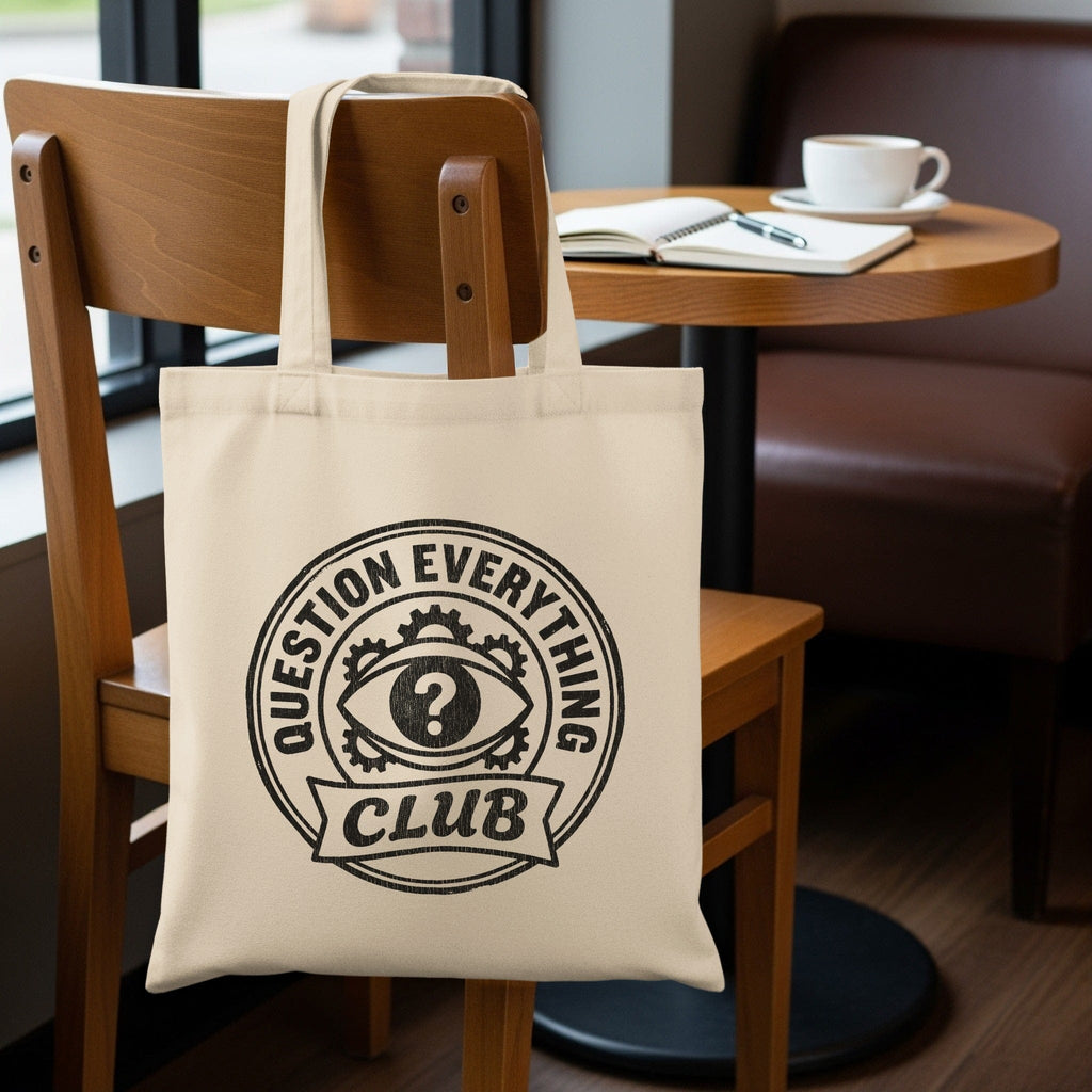 MyDesigns Totes 15" x 16" / Natural Question Everything Club Tote