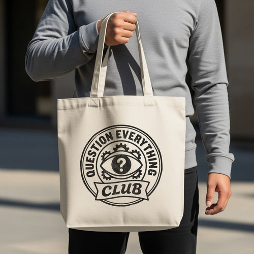MyDesigns Totes 15" x 16" / Natural Question Everything Club Tote