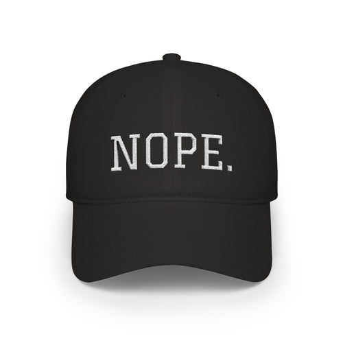 Printify Hats One size / Black NOPE. Hat