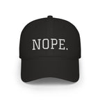 Printify Hats One size / Black NOPE. Hat