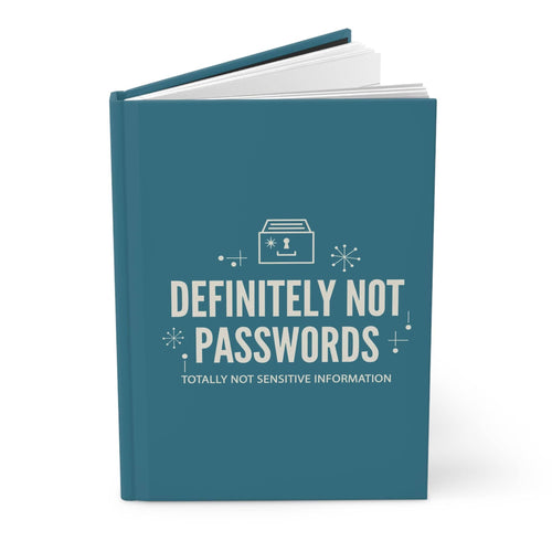 Printify Paper products Journal Definitely Not Passwords Notebook